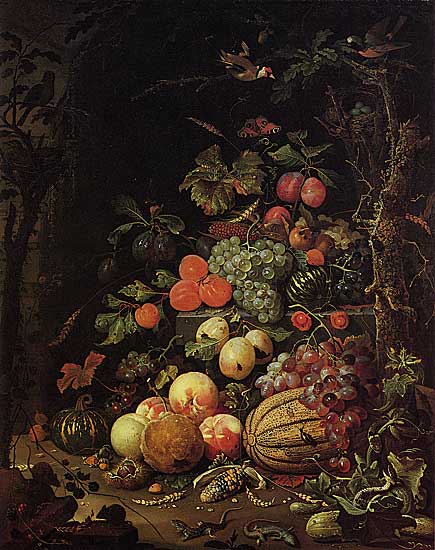 Abraham Mignon - Stilleben (nach 1672) - Öl auf Leinwand - 92x73 cm - Wallraf-Richartz Museum, Köln