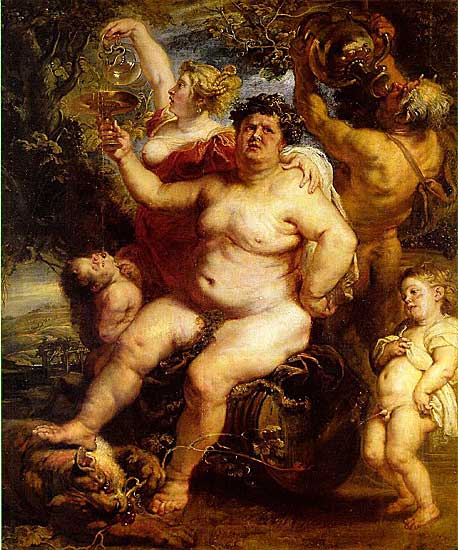 Peter Paul Rubens - Bacchus - 1638 - Oil on Canvas - 191x161 cm- Hermitage, St. Petersburg