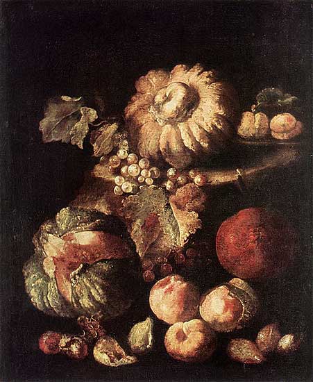 Giovanni Battista Ruoppolo - Frucht-Stilleben - Öl auf Leinwand - 75x63 cm - Gemäldegalerie Dresden