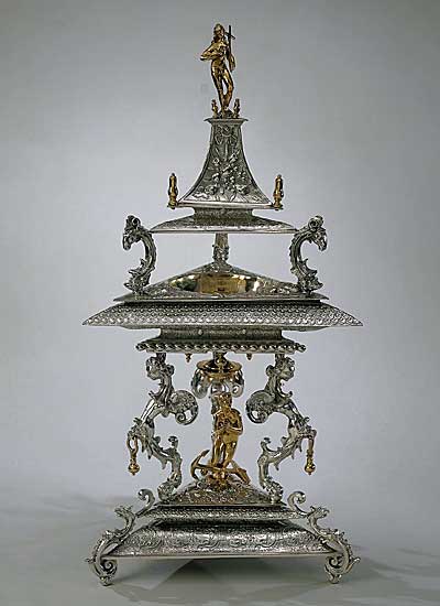 Salzbehälter - 1618 - Silber - 21x16 cm - Rijkemuseum, Amsterdam
