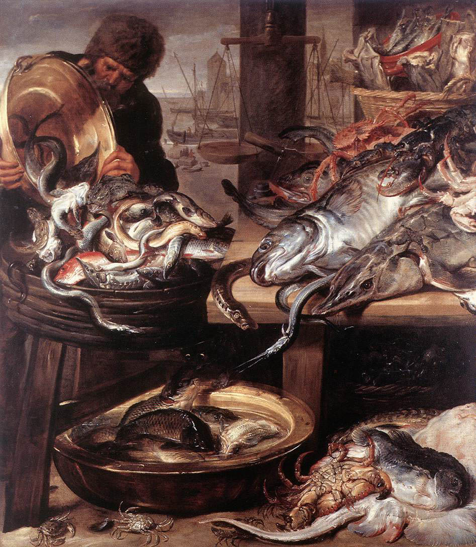 Frans Snyders - The Fishmonger - Oil on Canvas - 170x145 cm - Rockox House, Antwerpen