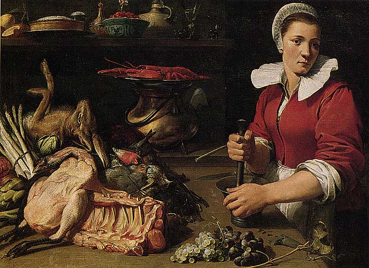 Frans Snyders - Cook with Food - nach 1630 - Oil on Canvas - 89x120 cm - Wallraf-Richartz Museum, Köln