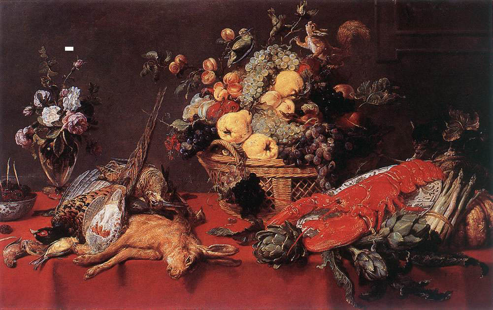 Frans Snyders - Stilleben mit Fruchtkorb - Öl auf Eiche - 99x156 cm - Wallraf-Richartz Museum, Köln