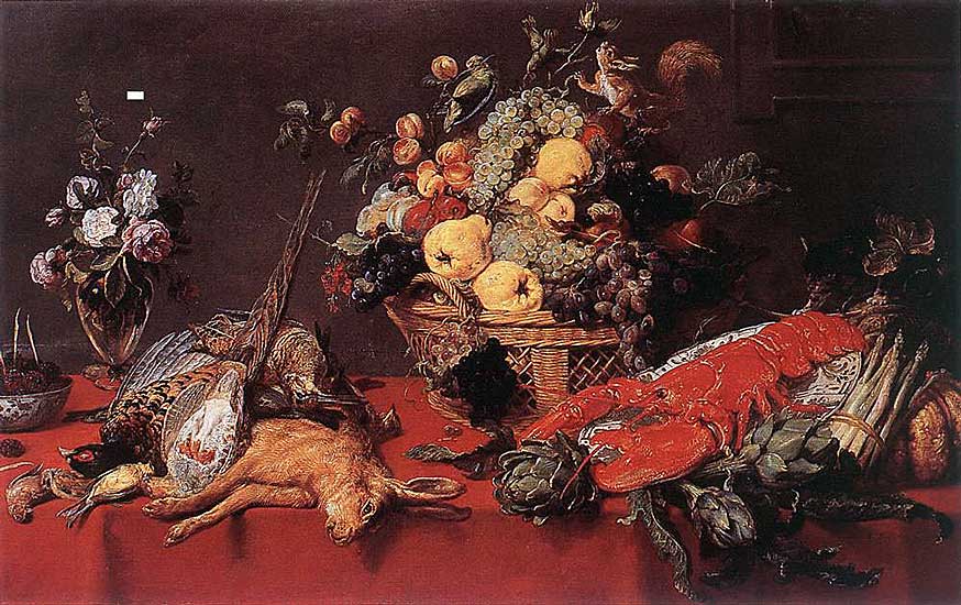 Frans Snyders - Stilleben mit Fruchtkorb - Öl auf Eiche - 99x156 cm - Wallraf-Richartz Museum, Köln