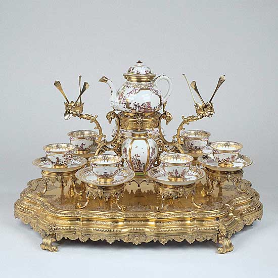 Teeservice - ca. 1725 - Porzelan - 38x56 cm - Rijksmuseum, Amsterdam