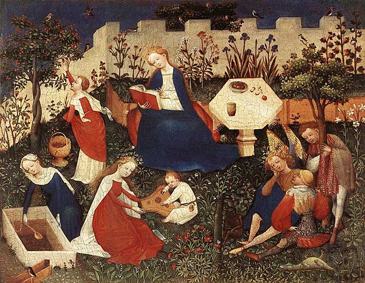 Unbek - The Garden of Eden - ca. 1410 - Tempera on Wood - 26x33 cm - Staedelsches Kunstinstitut, Frankfurt