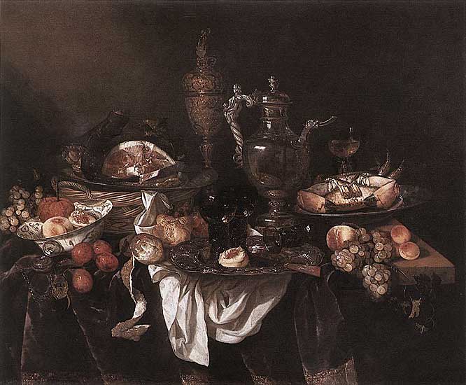 Abraham van Beyeren - Banquet-Stilleben (undatiert) - Öl auf Leinwand - 100x121 cm - Mauritshuis, Den Hague