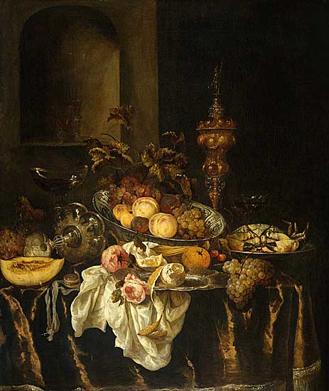 Abraham van Beyeren - Stilleben (1665) - Öl auf Leinwand - 126x106 cm - Rijksmuseum, Amsterdam