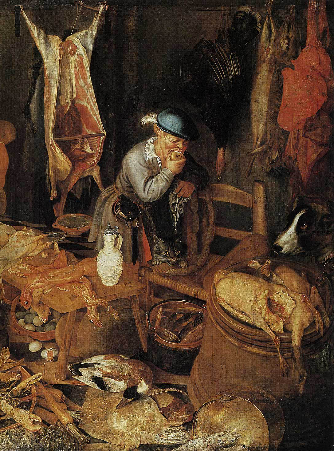 Pieter Cornelisz van Ryck - Küchenbild (Teilansicht) (1604) - Öl auf Leinwand - 189x288 cm - Herzog Anton-Ulrich-Museum, Braunschweig