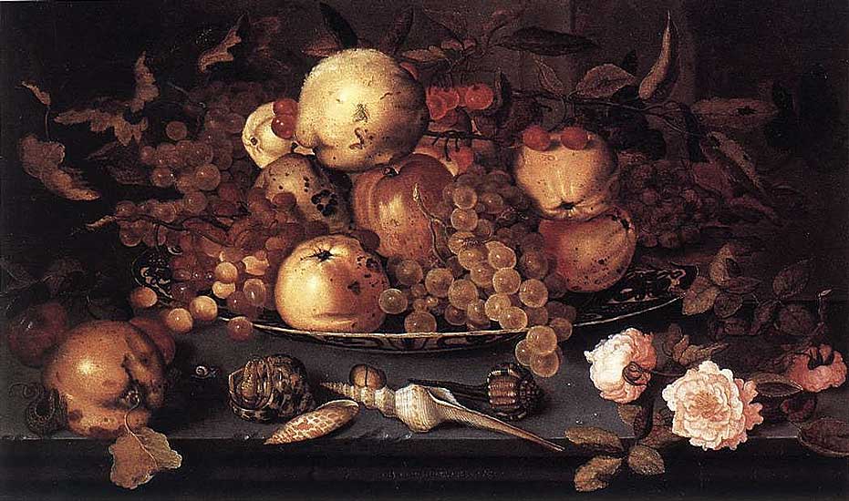 Balthasar van der Ast - Stilleben mit Fruchtschale - Öl auf Holz - Staatliche Museen, Berlin