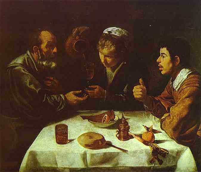 Diego Velázquez - Bauernessen (ca. 1618) - Öl auf Leinwand - Szepmuveseti Muzeum, Budapest
