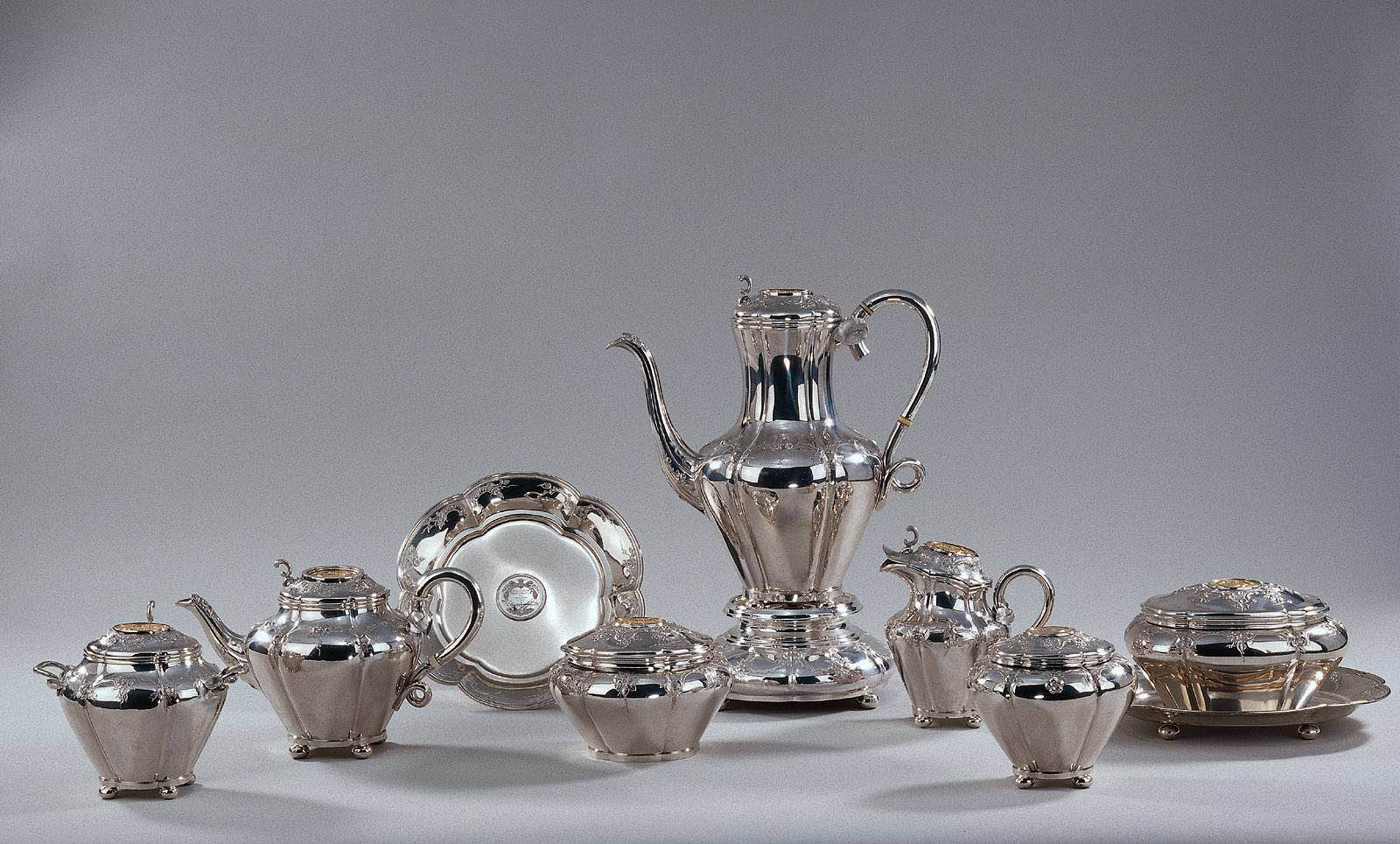 Pieter Zoellner - Teeservice - ca. 1860 - Silber und Gold - Rijksmuseum, Amsterdam