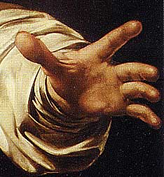 Die ausgestreckte Hand von Petrus