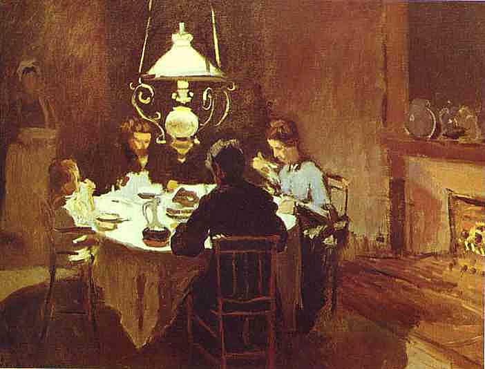 Claude Monet - Das Mittagessen (1868) - Öl auf Leinwand - Staedelsches Kunstmuseum, Frankfurt a/M