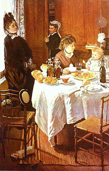 Claude Monet - Das Mittagessen (1868) - Öl auf Leinwand - Staedelsches Kunstmuseum, Frankfurt a/M