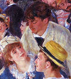 Ellen André, Maggiolo und Caillebotte aus "Das Frühstück der Ruderer" von Pierre-Auguste Renoir
