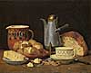 Albert Anker - Stilleben: Kaffee, Milch und Kartoffeln - um 1896 - Öl auf Leinwand - 42x52 cm - Kunstmuseum, Bern
