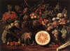 Pietro Paolo Bonzi - Früchte, Gemüse und ein Schmetterling (1620)