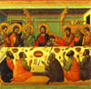 Duccio di Buoninsegna Maestà - The Last Supper (1308-11)