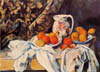 Paul Cézanne - Nature morte avec rideau et pichet fleuri (Still Life with Curtain and Flowered Pitcher) (ca. 1899)