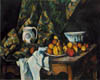 Paul Cézanne - Nature morte au vase pique-fleurs (Still Life with Flower Holder) (ca. 1905)