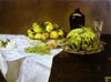Edouard Manet - Stilleben mit Melone und Pfirsichen (1866)