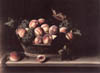 Louise Moillon - Korb mit Pfirsichen und Trauben (1631)