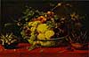 Frans Snyders - Fruchtschale auf rotem Tischtuch