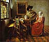 Jan Vermeer - Ein Glas Wein (ca.1658-1660)