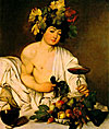 Michelangelo Caravaggio Merisi - Bacchus - 1597 - Öl auf Leinwand - 95x85cm - Uffizien Florenz