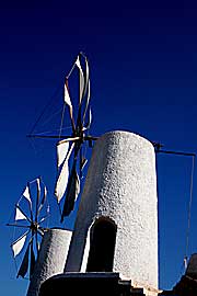 Windmühlen auf Kreta