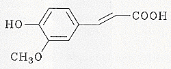 Strukturformel von Ferulasäure