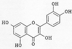 Strukturformel von Quercetin